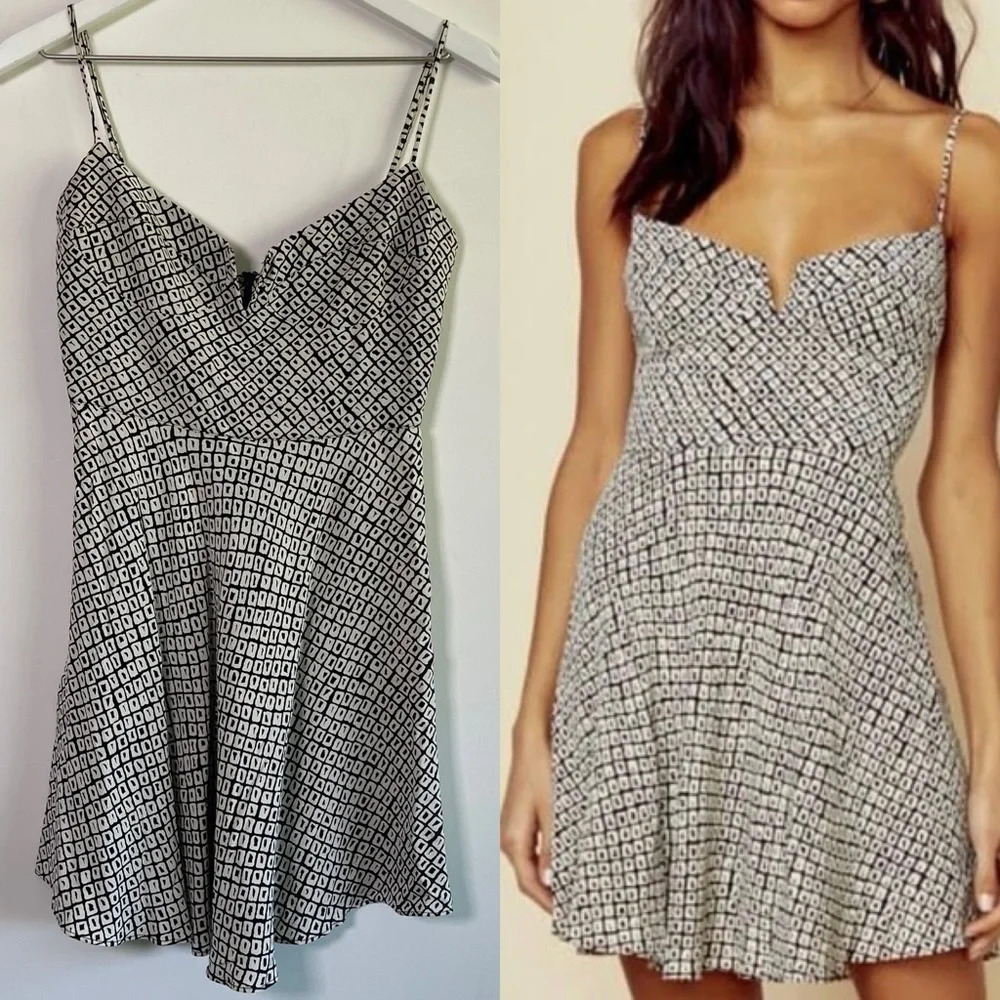 Blue Life Sexpot printed corset mini dress size x-small